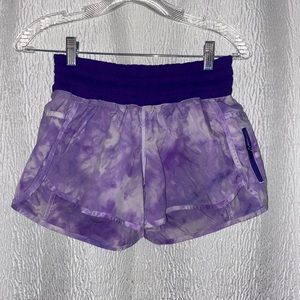Lululemon Tie Dye Purple Shorts